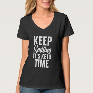 T-shirt Continuez à sourire Itu2019s Keto Time Avocado Ket