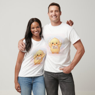 T-shirt 'Continuez, jolie fille'