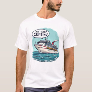 T-shirt Continuez juste à croiser