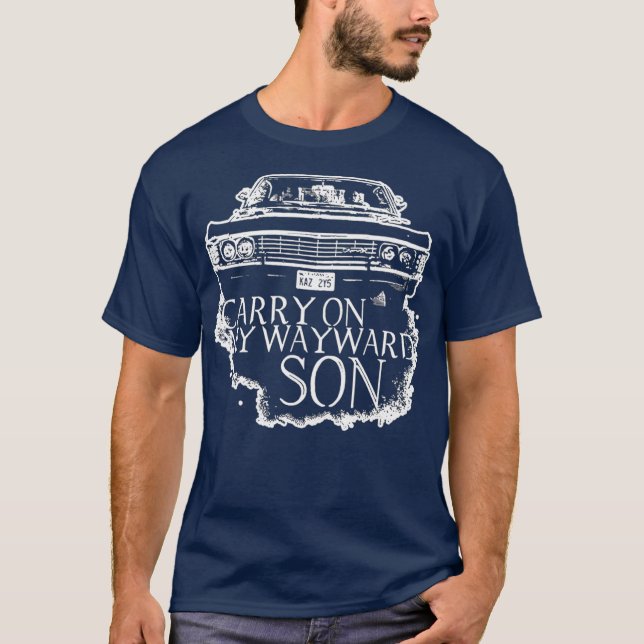 T-shirt Continuez sur mon anniversaire FilsHommes itinéran (Devant)