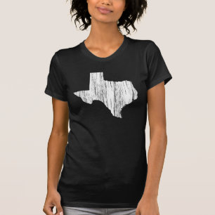 T-shirt Contour affligé d'état du Texas