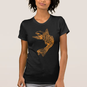T-shirt Contour de poissons de Koi