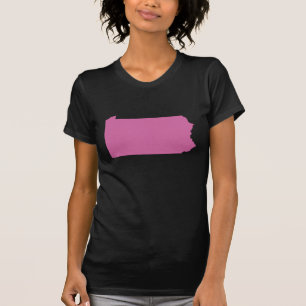 T-shirt Contour d'état de la Pennsylvanie