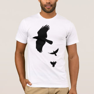 T-shirt Contours noirs des corneilles