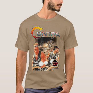 T-shirt Contra Bo Art Rétro Arcade Joueur Classique 80s Ba