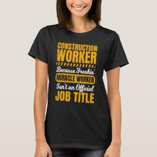 T-shirt Contractant des travailleurs de la construction Ca