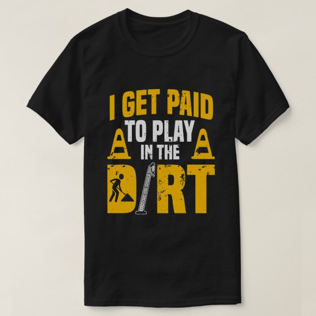 T-shirt Contractant du travailleur de la construction Dons (Design devant)