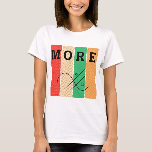 T-shirt Contraste et géométrie en gras (Devant)