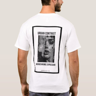 T-shirt Contraste Urbain Noir
