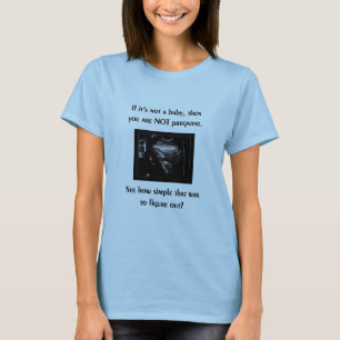 T-shirt contre l'avortement et l'euthanasie