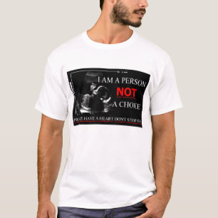 T-shirt Contre l'avortement et l'euthanasie ayez un coeur