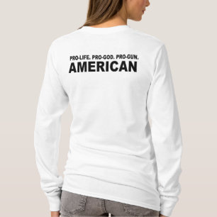 T-shirt Contre l'avortement et l'euthanasie. Un Pro-Dieu.