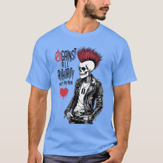 T-shirt Contre Toute Autorité Sauf Ma Maman Funny Punk Roc