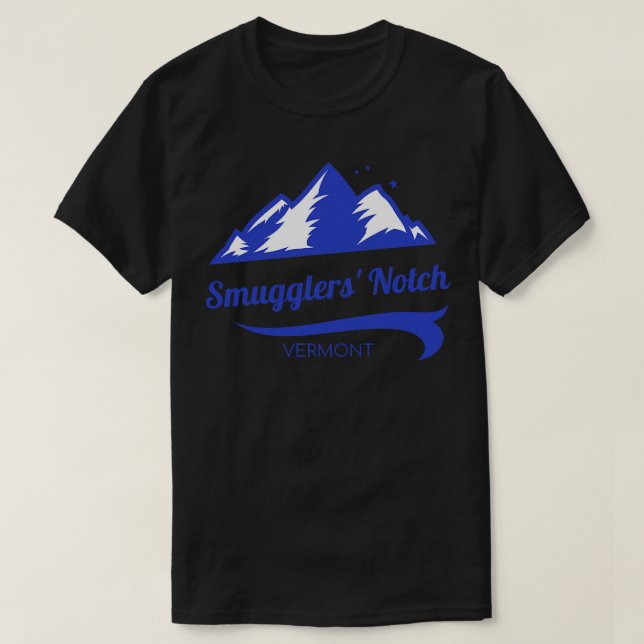 T-shirt Contrebandiers Notch ski Vermont (Design devant)