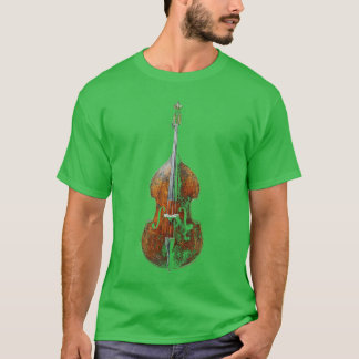 T-shirt Contrebasse Instrument de Musique Art Contrebasse 