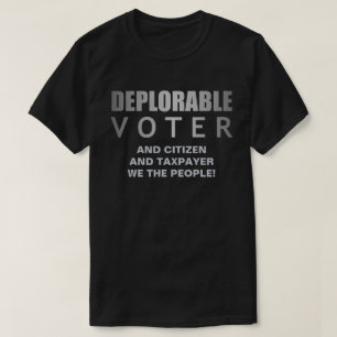 T-shirt Contribuable déplorable de citoyen d'électeur no