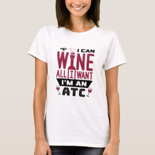 T-shirt Contrôle de la circulation aérienne ATC Funny Wi