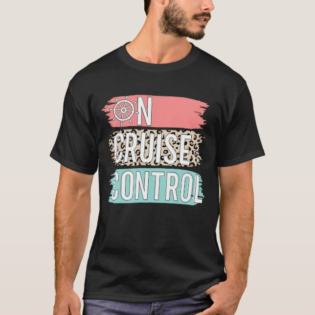 T-shirt Contrôle De La Famille De Vacances D'Été Leopard D (Devant)