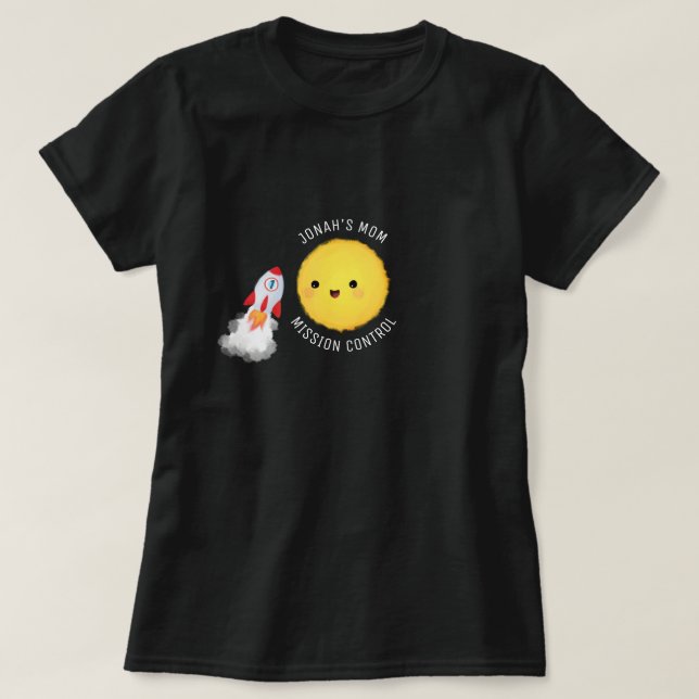 T-shirt Contrôle de mission d'anniversaire de l'es (Design devant)