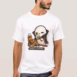 T-shirt Contrôle de Qualité Halloween Vampire Mignon