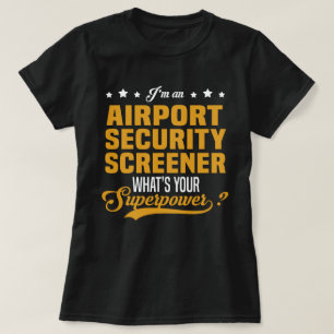T-shirt Contrôle de sécurité de l'aéroport