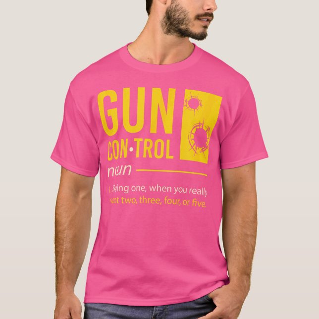 T-shirt Contrôle des armes à feu Définition I Fundy Gun Di (Devant)
