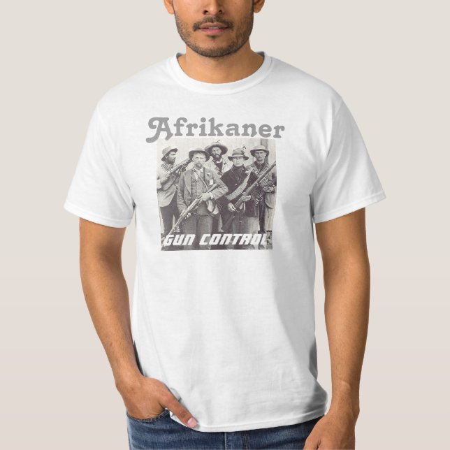 T-shirt Contrôle des armes d'Afrikaner (Devant)