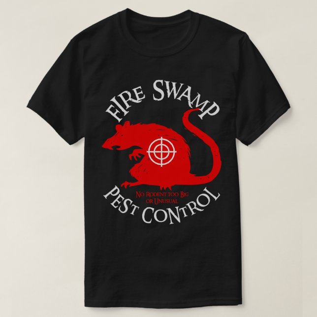 T-shirt Contrôle des parasites par le marais d'incendie RO (Design devant)