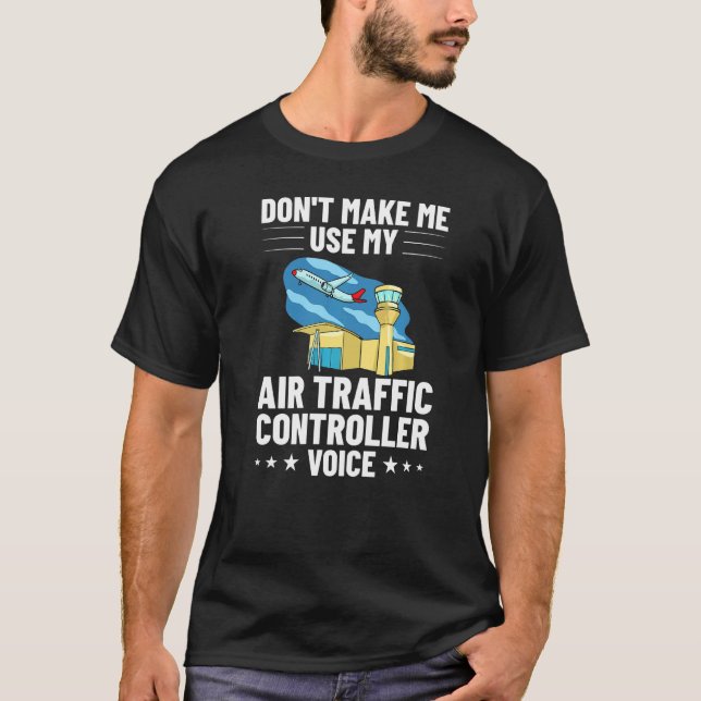 T-shirt Contrôle du directeur de vol du contrôleur de la c (Devant)