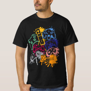 T-shirt Contrôler toutes les choses contrôleur de jeu vidé