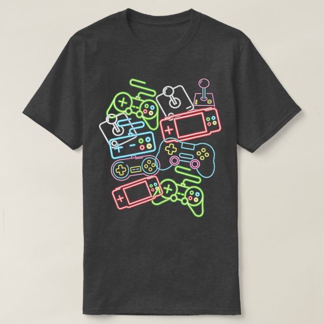 T-shirt Contrôler Toutes Les Choses Video Game Controller (Design devant)