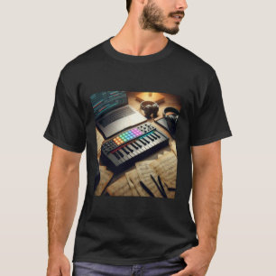 T-shirt Contrôleur Clavier MIDI - Synthétiseur Rétro