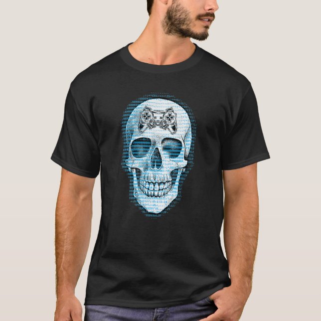 T-shirt Contrôleur de contrôle de l'esprit Jeux de crâne G (Devant)
