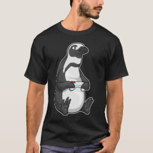 T-shirt Contrôleur de jeu de pingouin