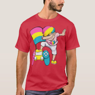 T-shirt Contrôleur de jeu vidéo Dabbing Gamer LGBT-Q Panse