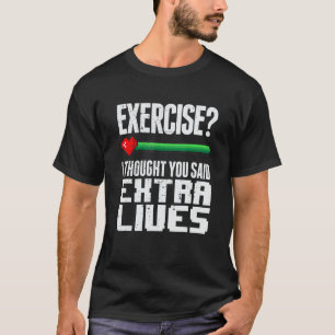 T-shirt Contrôleur de jeu vidéo Extra Lives Retro Gamer Bo