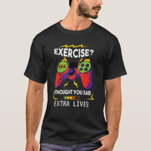T-shirt Contrôleur de jeu vidéo Extra Lives Retro Gamer Bo