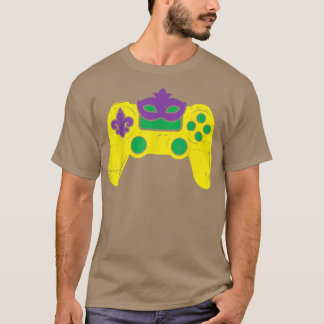 T-shirt Contrôleur de jeu vidéo Gamer ESports Mardi Gras B