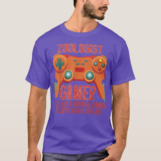 T-shirt Contrôleur de jeu vidéo Zoologiste Gamer pour Zool