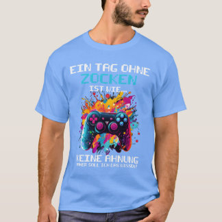 T-shirt Contrôleur De Jeux Pour Les Joueurs Jouer Une Jour