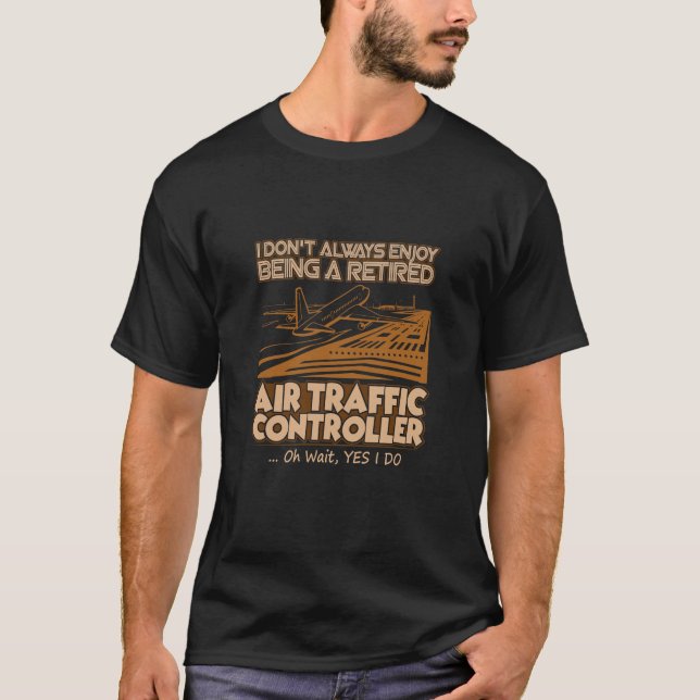 T-shirt Contrôleur de la circulation aérienne à la retrait (Devant)