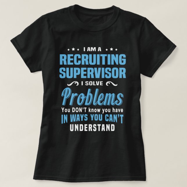 T-shirt Contrôleur du recrutement (Design devant)