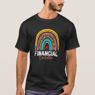 T-shirt Contrôleur financier Leopard Rainbow Finance Retou