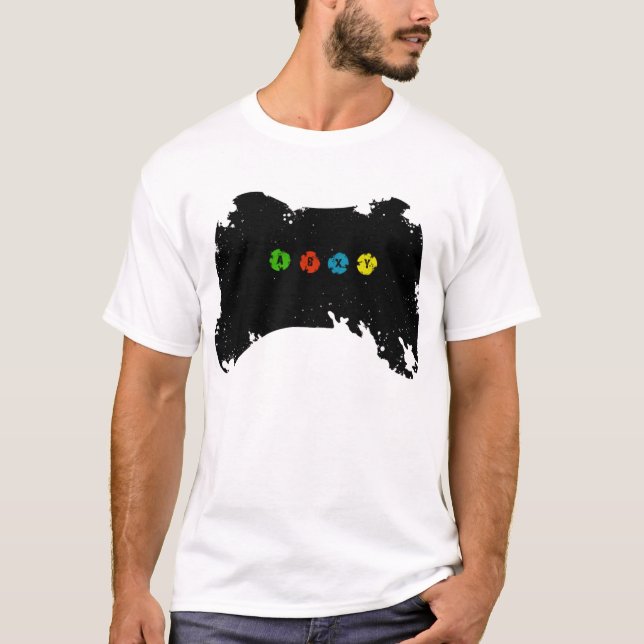 T-shirt Contrôleur grunge de Xbox (Devant)