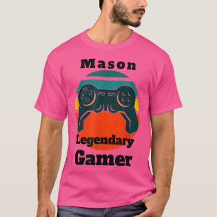T-shirt Contrôleur Mason Legendaire Gamer Video Game Playe