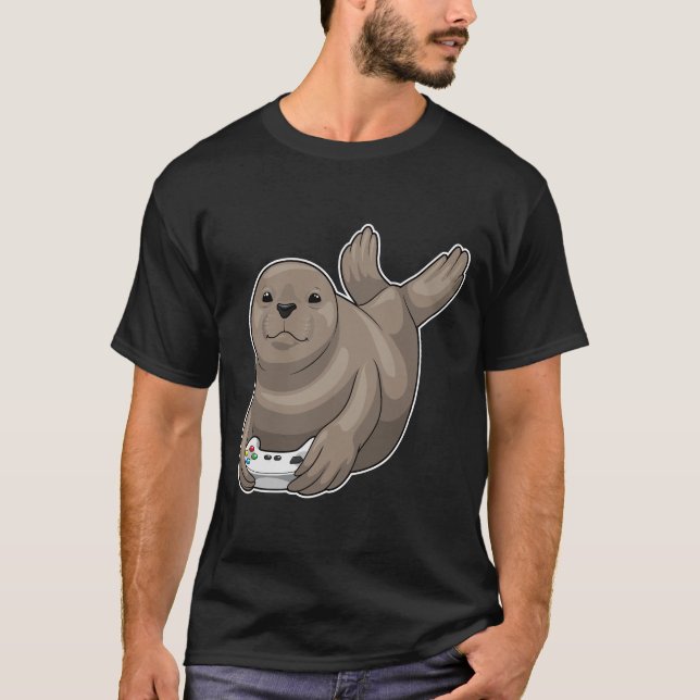 T-shirt Contrôleur Seal Gamer (Devant)