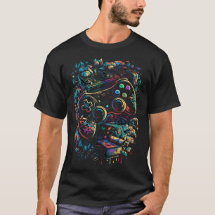 T-shirt Contrôleurs de console de jeu vidéo Retro 80 s 90