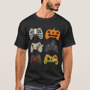 T-shirt Contrôleurs de jeu Halloween amusant Joueur Éffray
