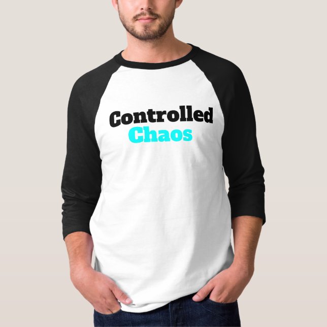 T-Shirt Controlled Chaos Herren Baseball (Vorderseite)