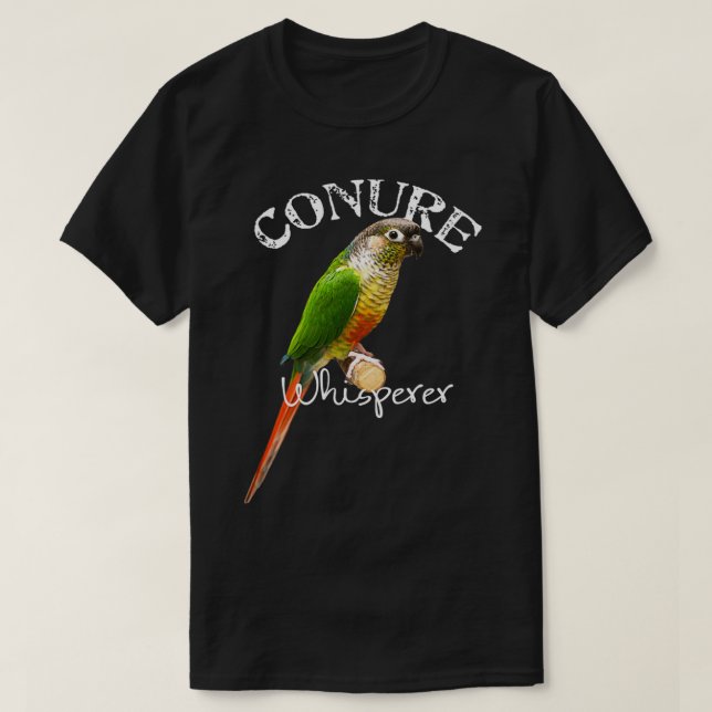 T-shirt Conure Murmureur Drôle Conure à joue verte Oiseau  (Design devant)